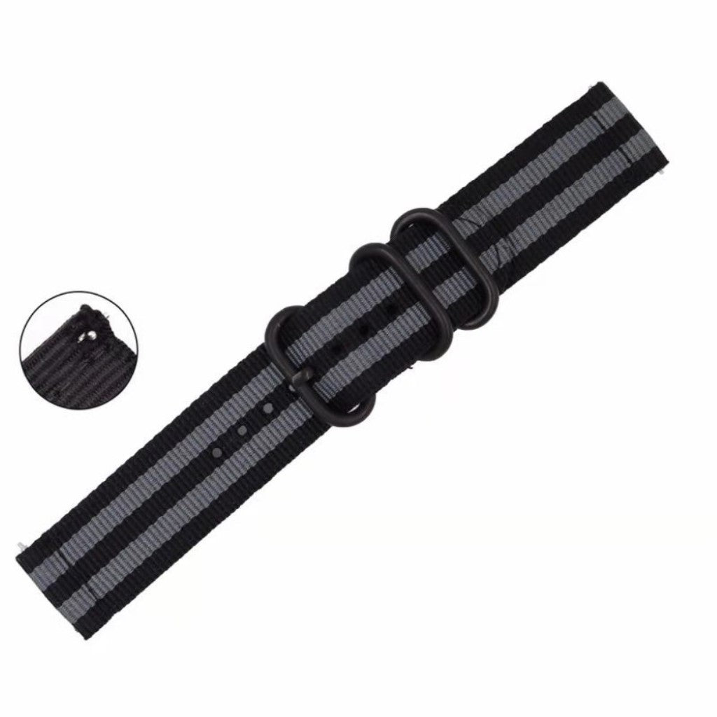 Helt vildt komfortabel Universal Nylon Rem - Sort#serie_8