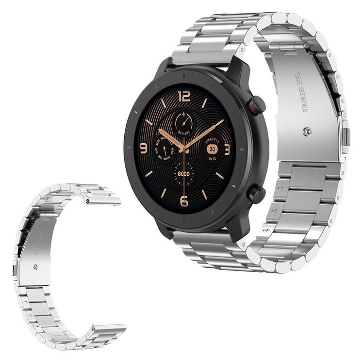 Huawei Watch GT / Watch 2 Pro / Samsung Gear S3 / Amazfit GTR 47mm stainless steel watch band - Silver#serie_4