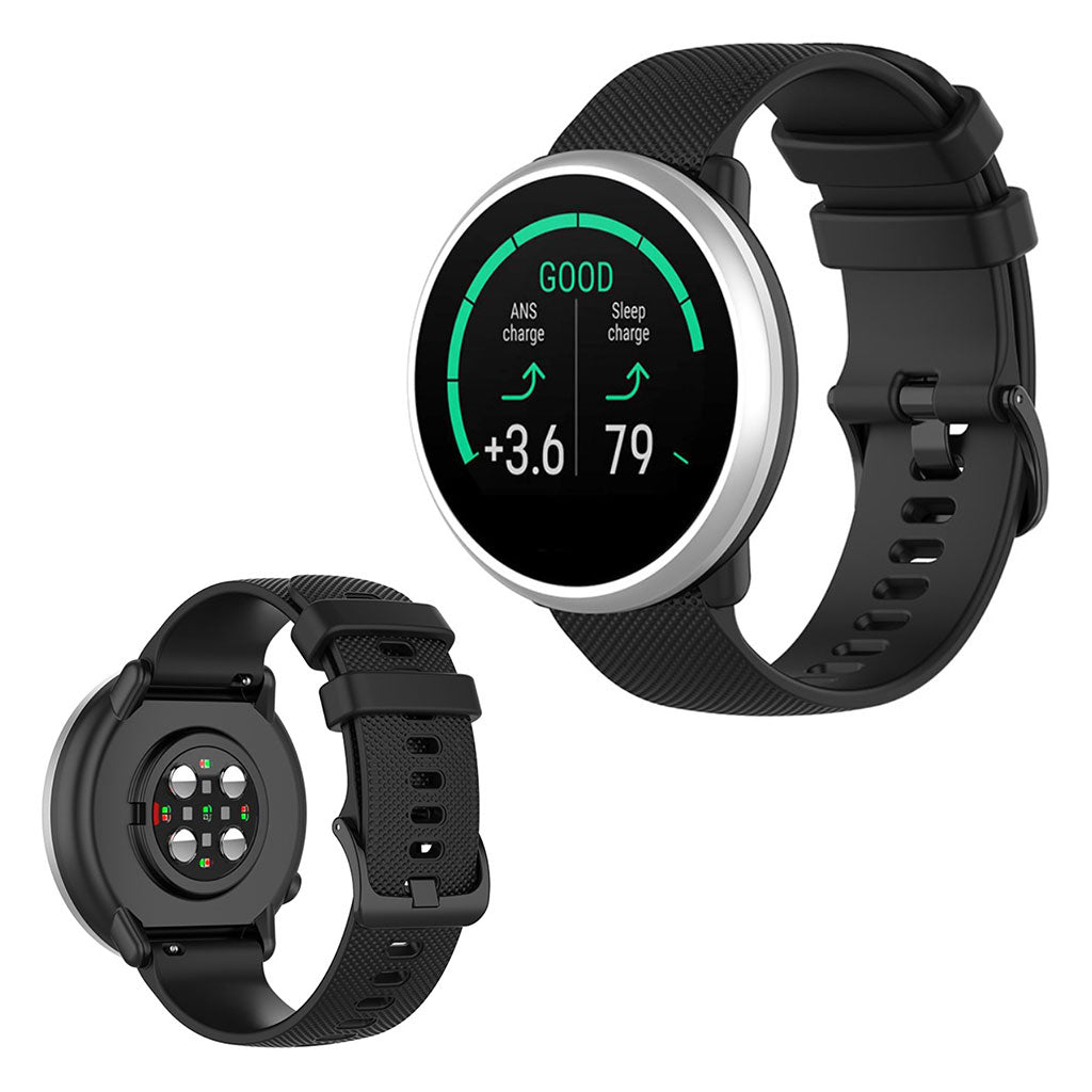 Polar Ignite / Garmin Vivomove 3 silicone watc band - Black#serie_1