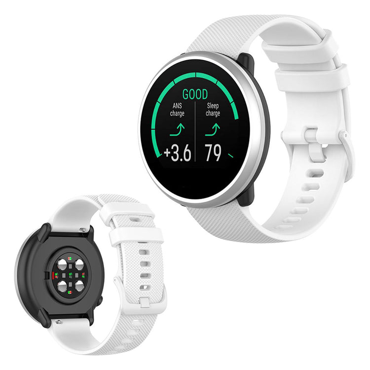 Polar Ignite / Garmin Vivomove 3 silicone watc band - White#serie_2