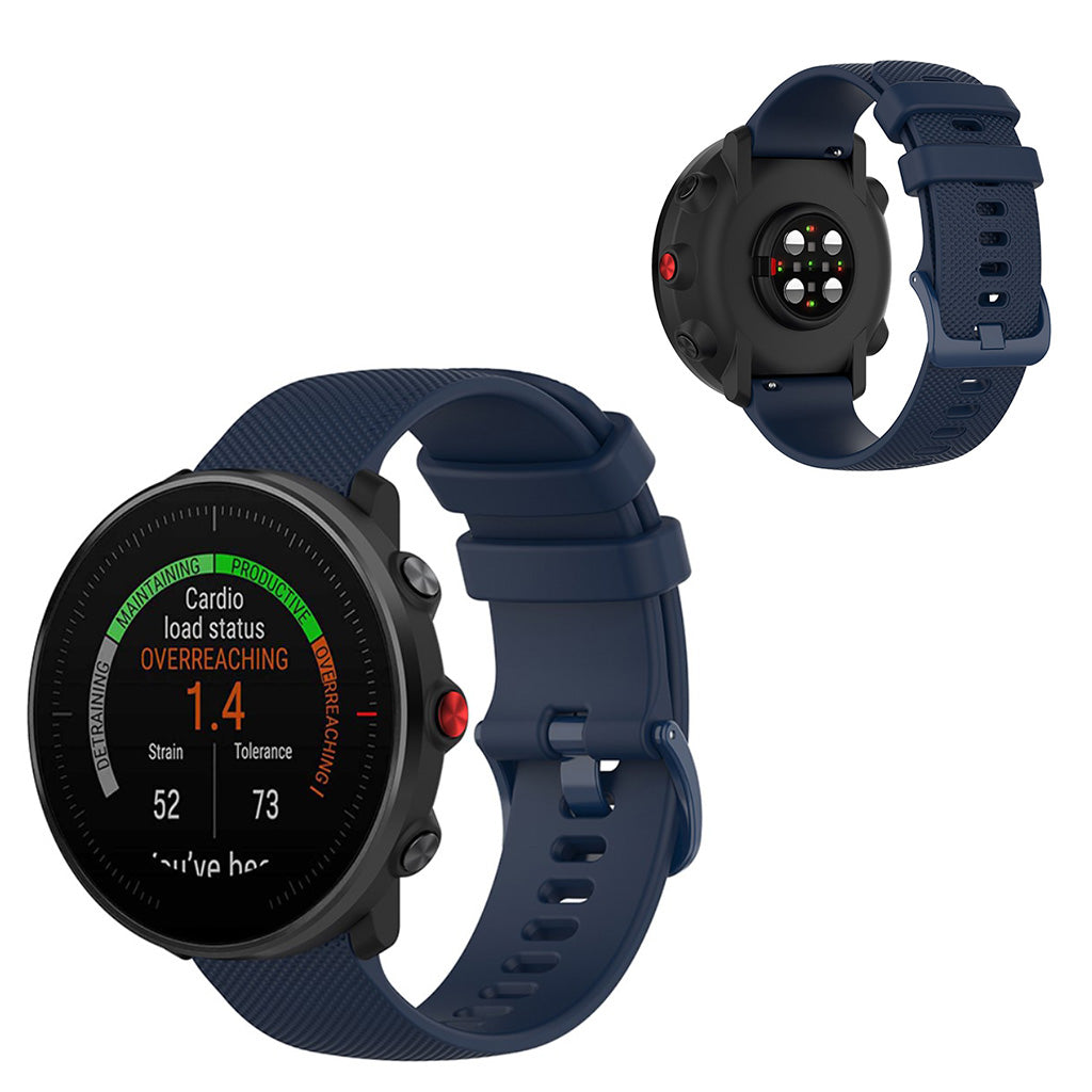 Polar Vantage M / Garmin Vivoactive 4 / Huawei Watch GT silicone watch band - Dark Blue#serie_3