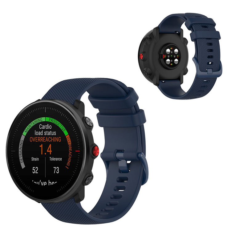 Polar Vantage M / Garmin Vivoactive 4 / Huawei Watch GT silicone watch band - Dark Blue#serie_3