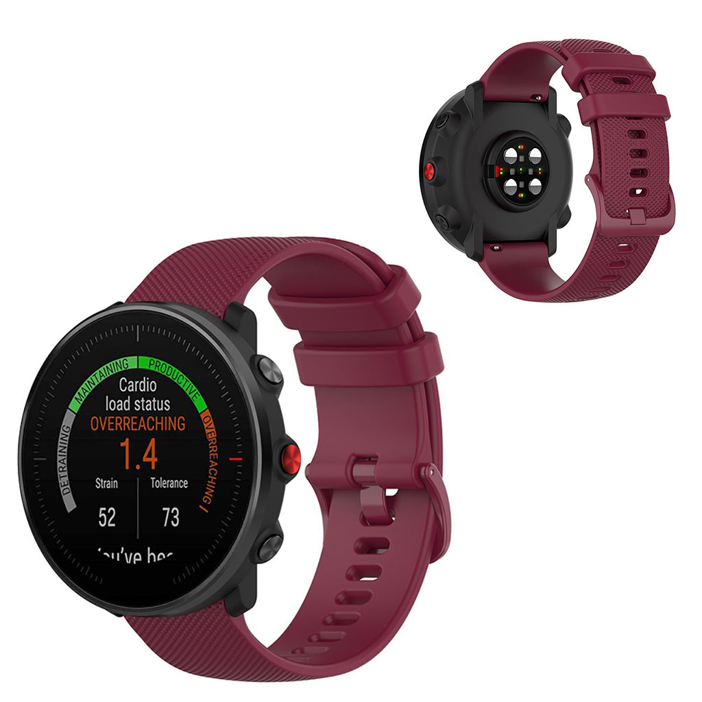 Polar Vantage M / Garmin Vivoactive 4 / Huawei Watch GT silicone watch band - Wine Red#serie_6