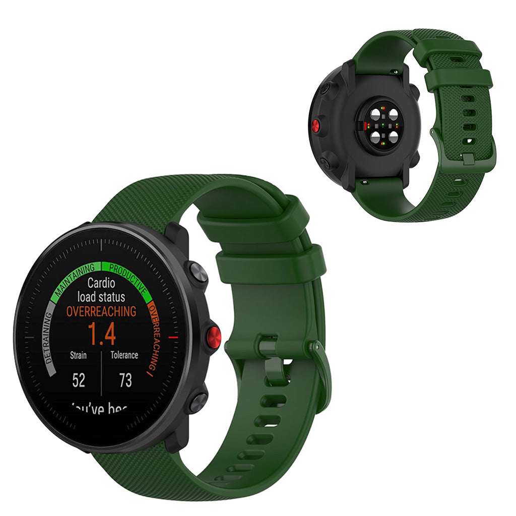Polar Vantage M / Garmin Vivoactive 4 / Huawei Watch GT silicone watch band - Army Green#serie_7