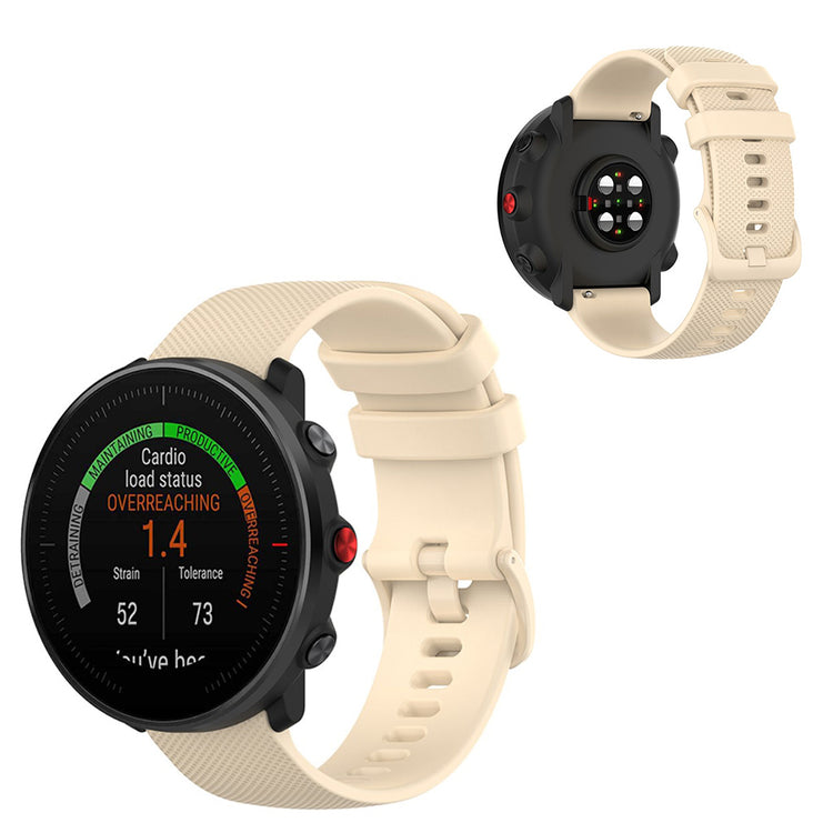 Polar Vantage M / Garmin Vivoactive 4 / Huawei Watch GT silicone watch band - Beige#serie_9