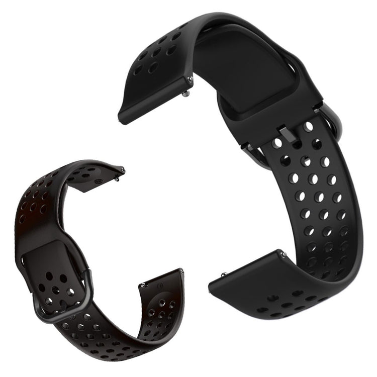 Silicone Watchband for Amazfit Youth and Huawei Watch GT 2 42mm - Black#serie_1