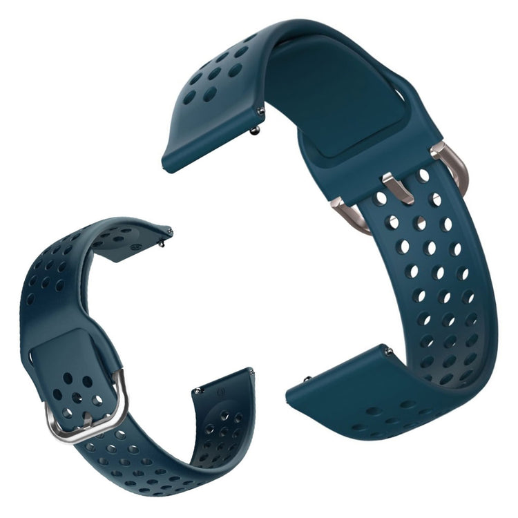Silicone Watchband for Amazfit Youth and Huawei Watch GT 2 42mm - Blue-green#serie_11