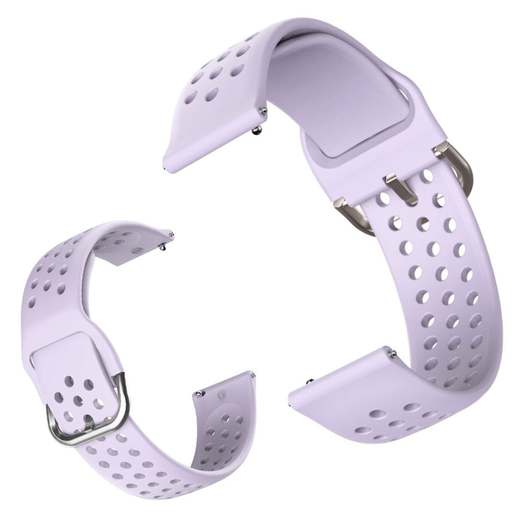 Silicone Watchband for Amazfit Youth and Huawei Watch GT 2 42mm - Light Purple#serie_14