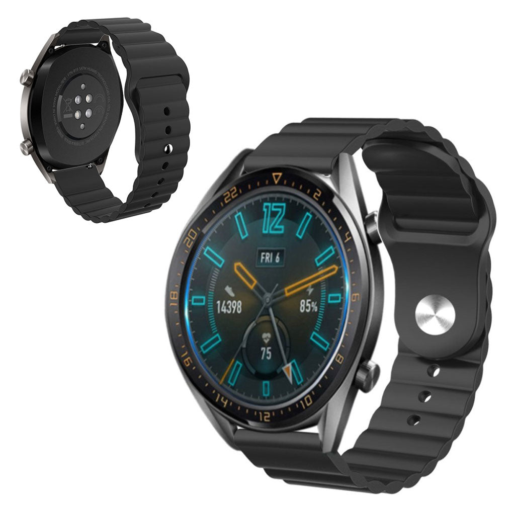 Silicone watch band for Huawei and Amazfit - Black#serie_1