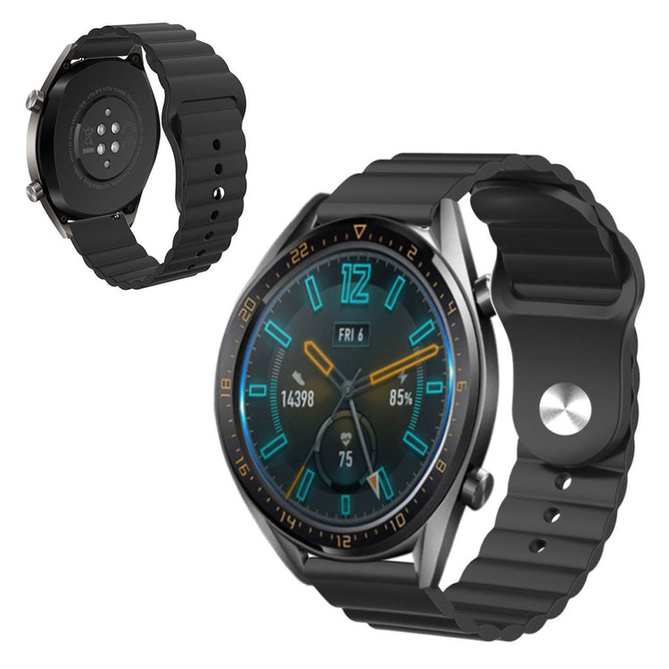 Silicone watch band for Huawei and Amazfit - Black#serie_1