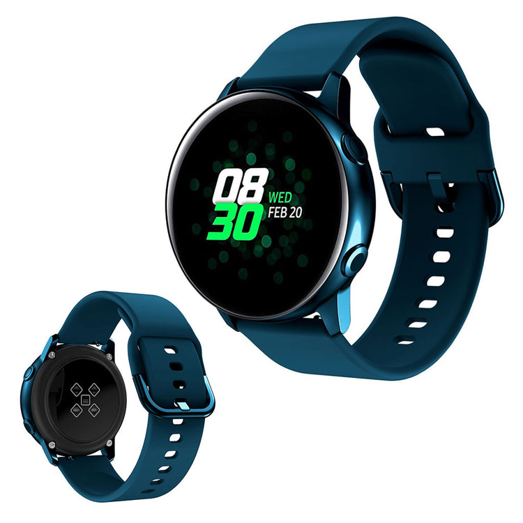 Silicone watch band for Amazfit GTS and Huawei Watch GT 2 42mm - Dark Blue#serie_2