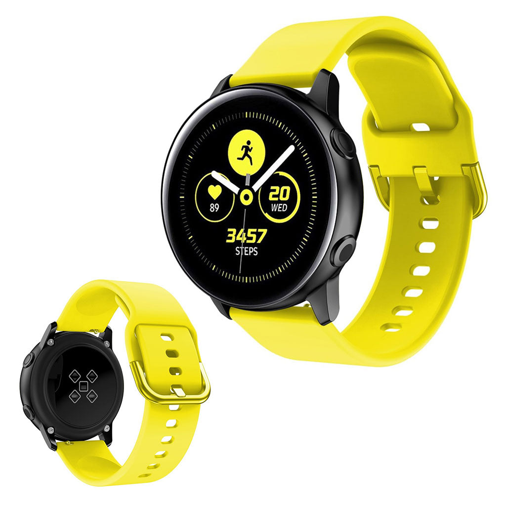 Silicone watch band for Amazfit GTS and Huawei Watch GT 2 42mm - Yellow#serie_6