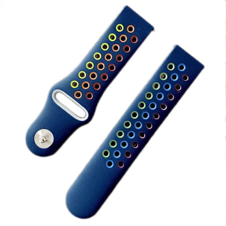 22mm coloful silicone watchband for Samsung and Amazfit - Navy Blue#serie_8