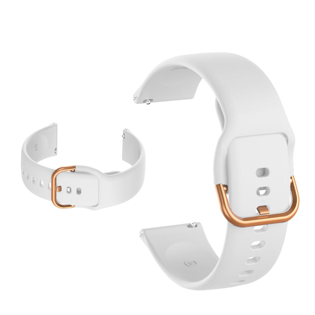 Silicone watch band for Samsung and Garmin watch - White#serie_11
