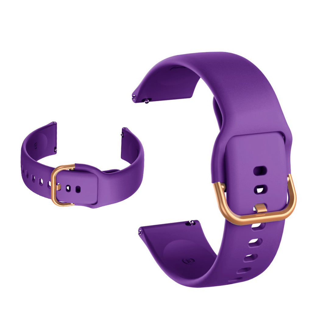 Silicone watch band for Samsung and Garmin watch - Dark Purple#serie_4