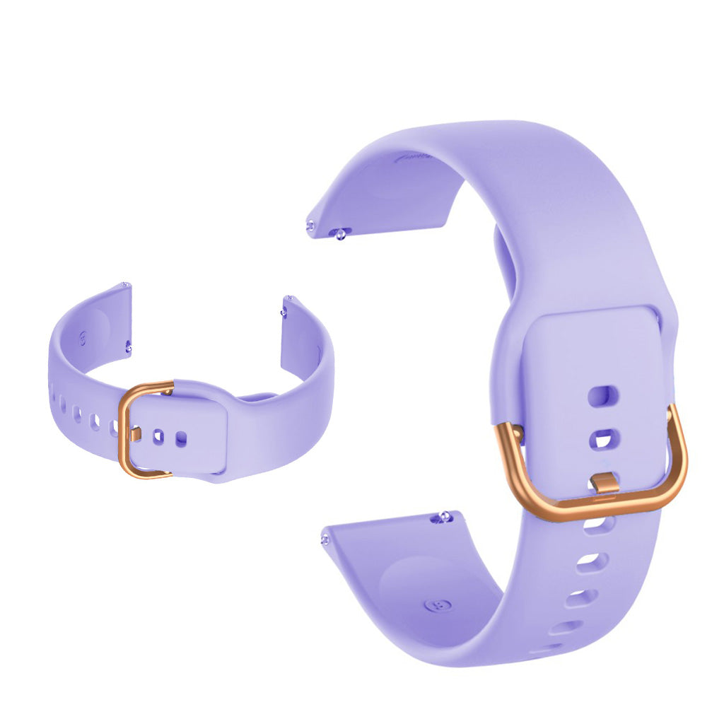 Silicone watch band for Samsung and Garmin watch - Light Purple#serie_6