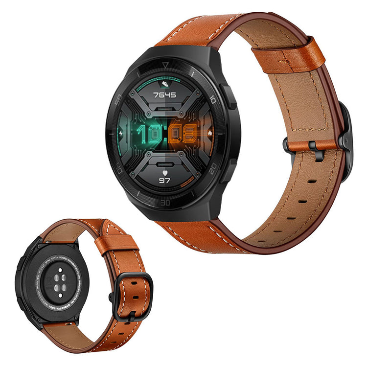 Genuine leather watch band for Huawei and Samsung watch - Light Brown#serie_3