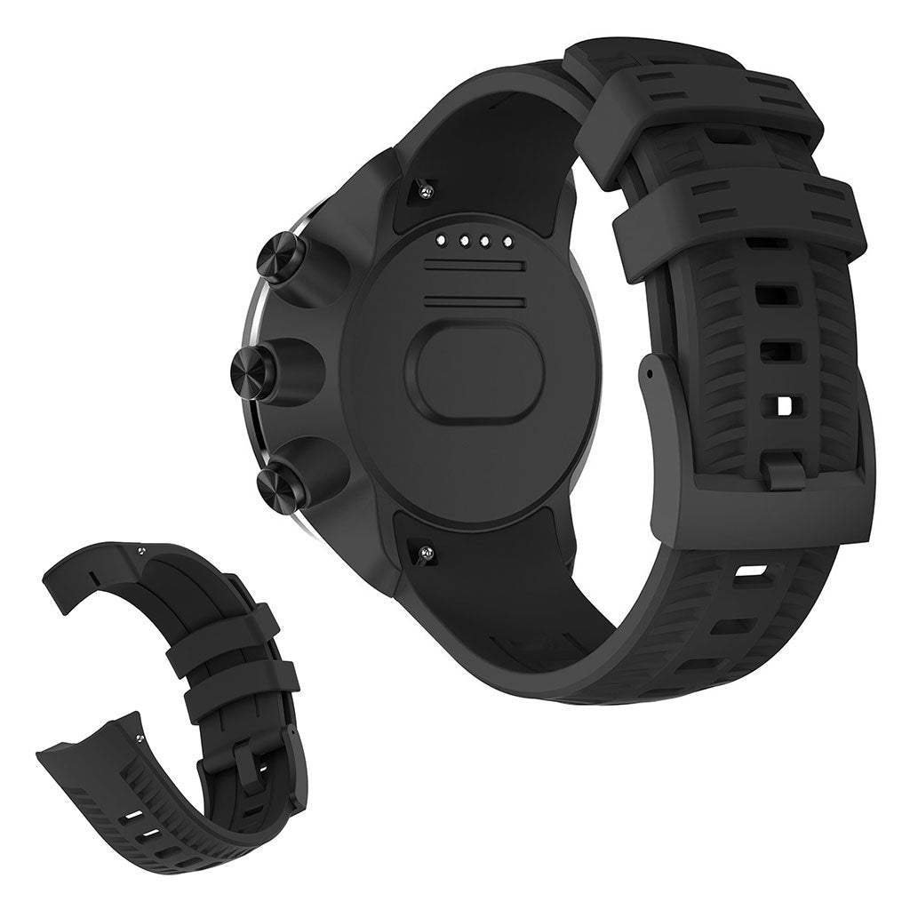 Silicone watch band for Suunto devices - Black#serie_1