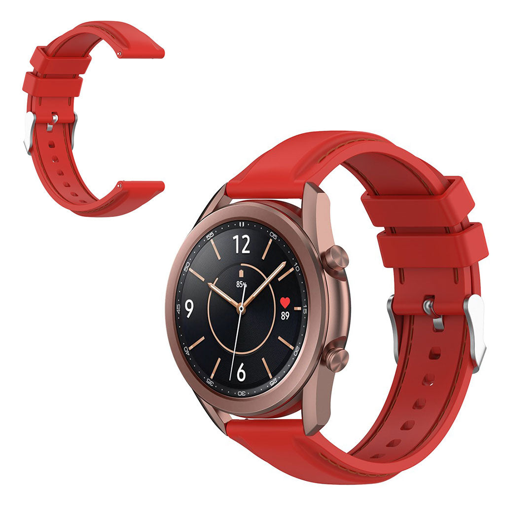 20mm Universal unique silicone watch band - Red#serie_5