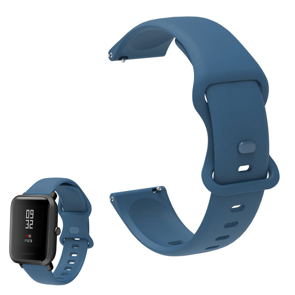 Universal simple silicone watch strap - Blue#serie_10