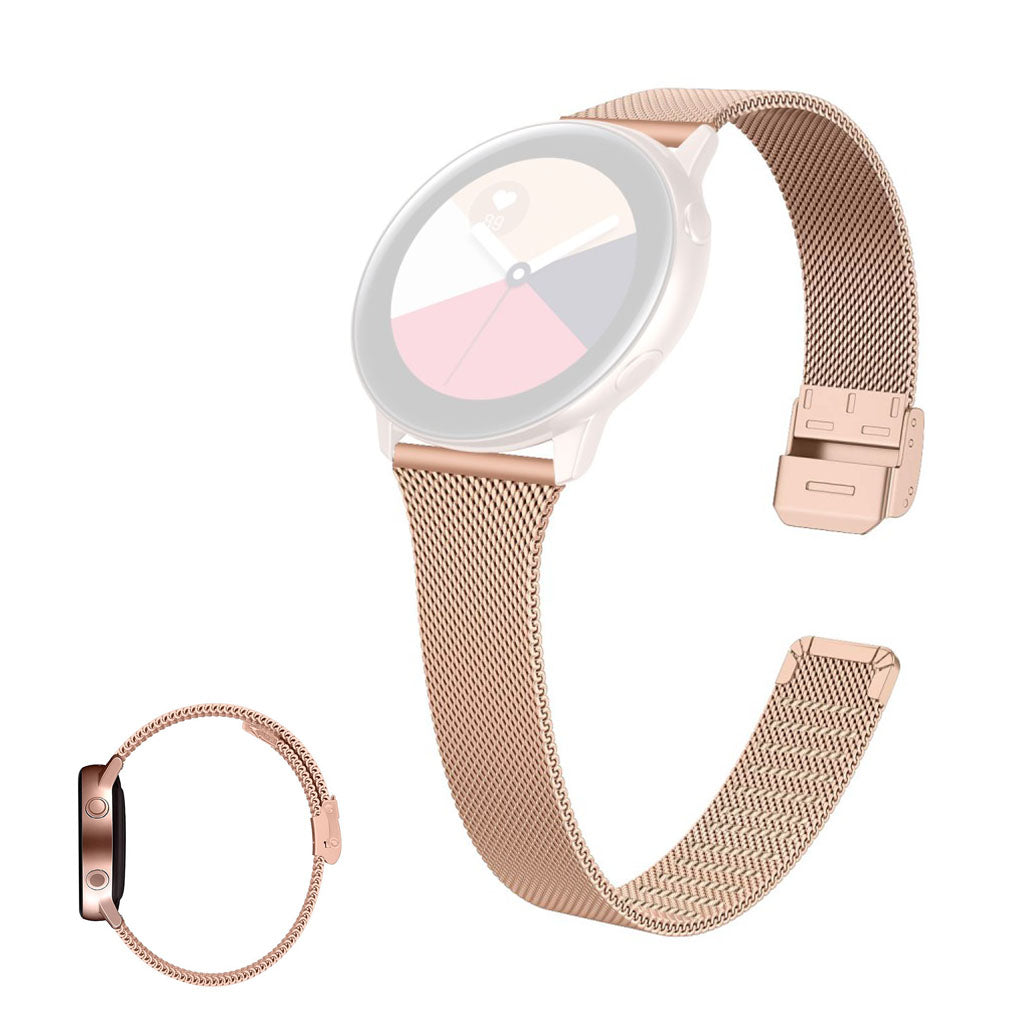 22mm Universal ultra thin stainless steel watch strap - Rose Gold#serie_1