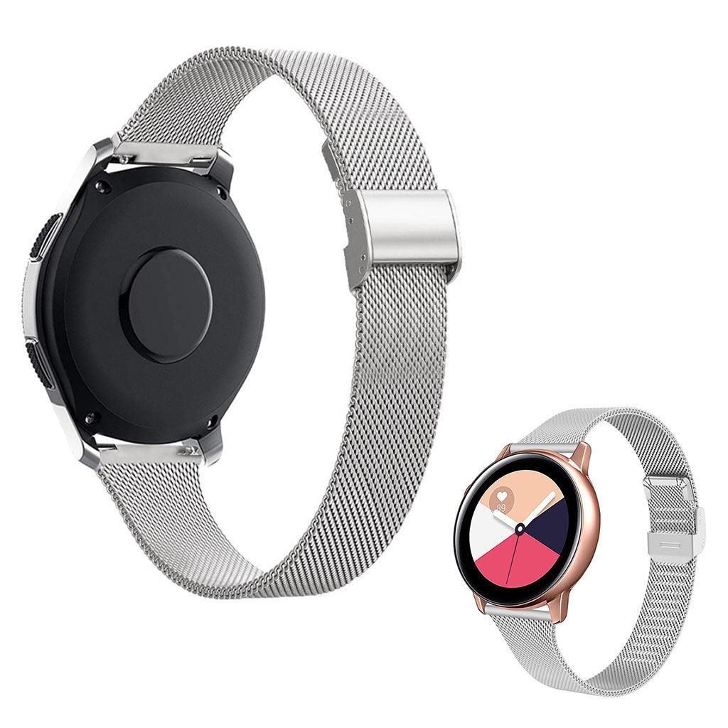 22mm Universal ultra thin stainless steel watch strap - Silver#serie_1