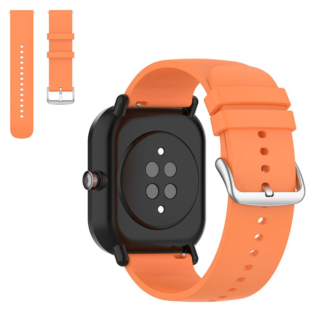 20mm Universal silicone replacement watch strap - Orange#serie_4