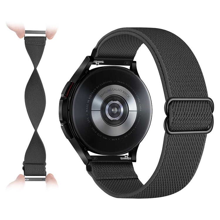 22mm Universal nylon elastic watch strap - Dark Grey#serie_1