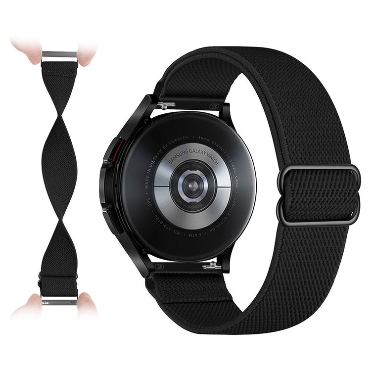22mm Universal nylon elastic watch strap - Black#serie_2