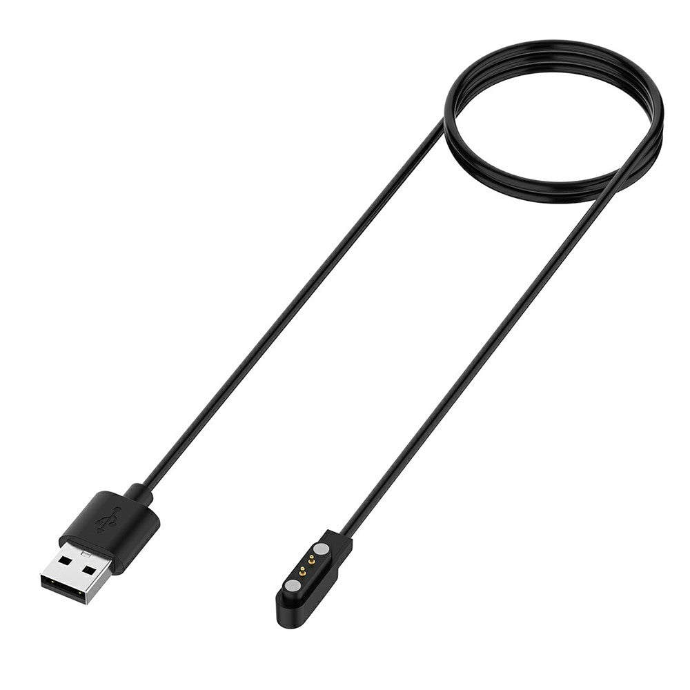 1.2m TicWatch GTH / Oppo Watch Free   Opladningskabel - Sort#serie_1
