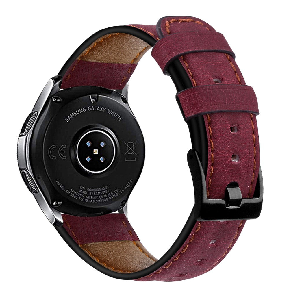 22mm Universal vintage genuine leather watch strap - Rose#serie_6