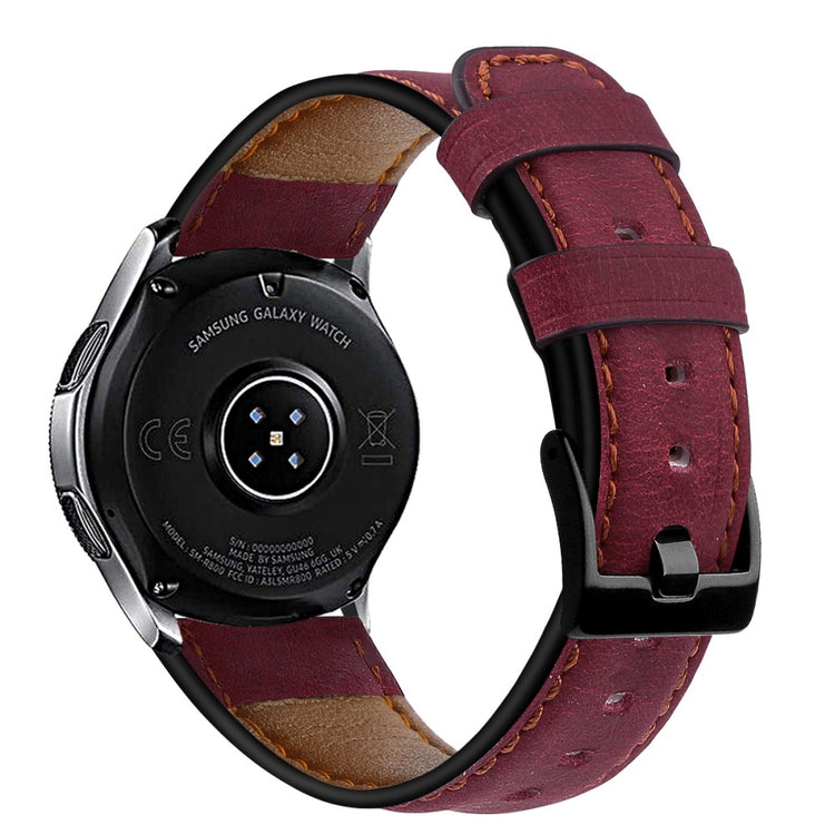 22mm Universal vintage genuine leather watch strap - Rose#serie_6