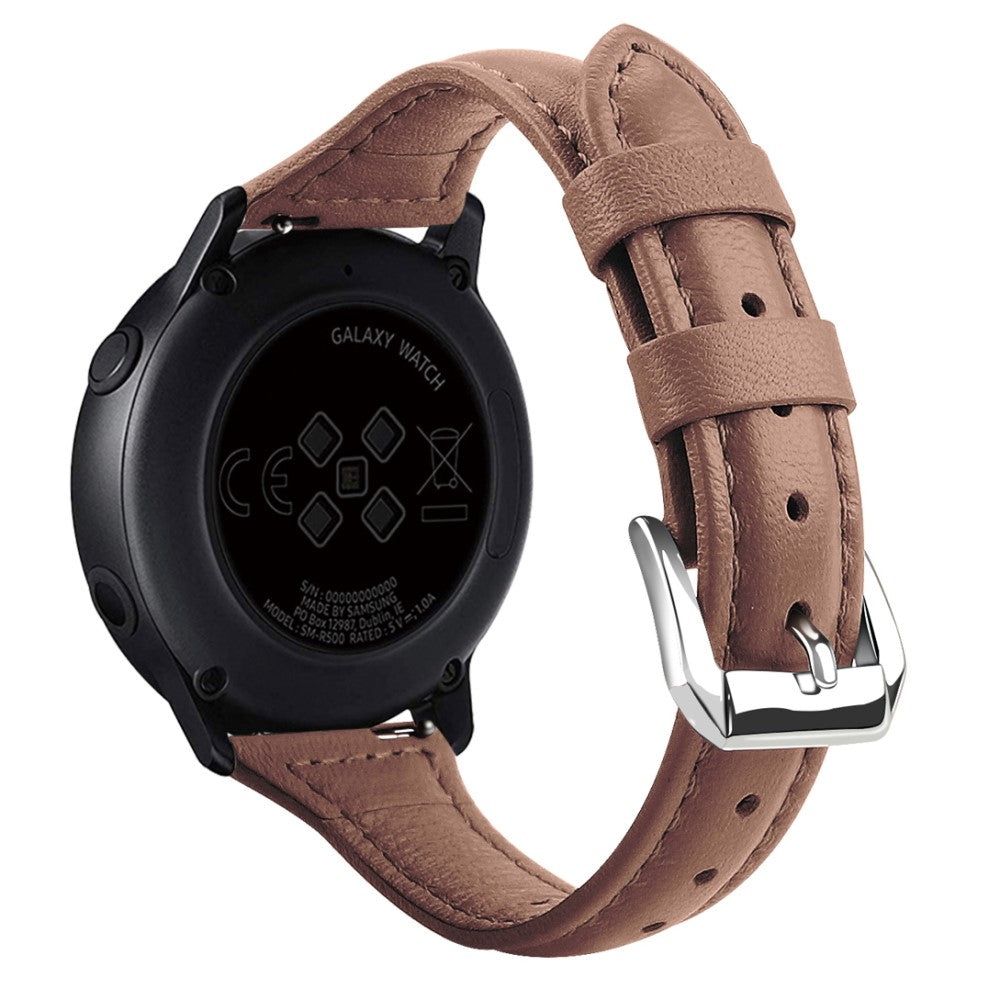 22mm Universal simple genuine leather watch strap with - Coffee#serie_9