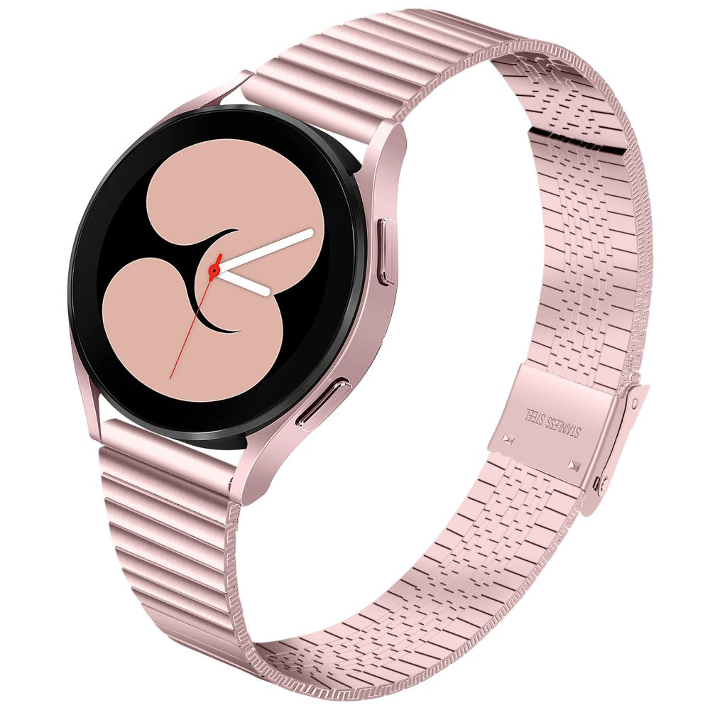 22mm Universal stainless steel double buckle watch strap - Rose Pink#serie_4
