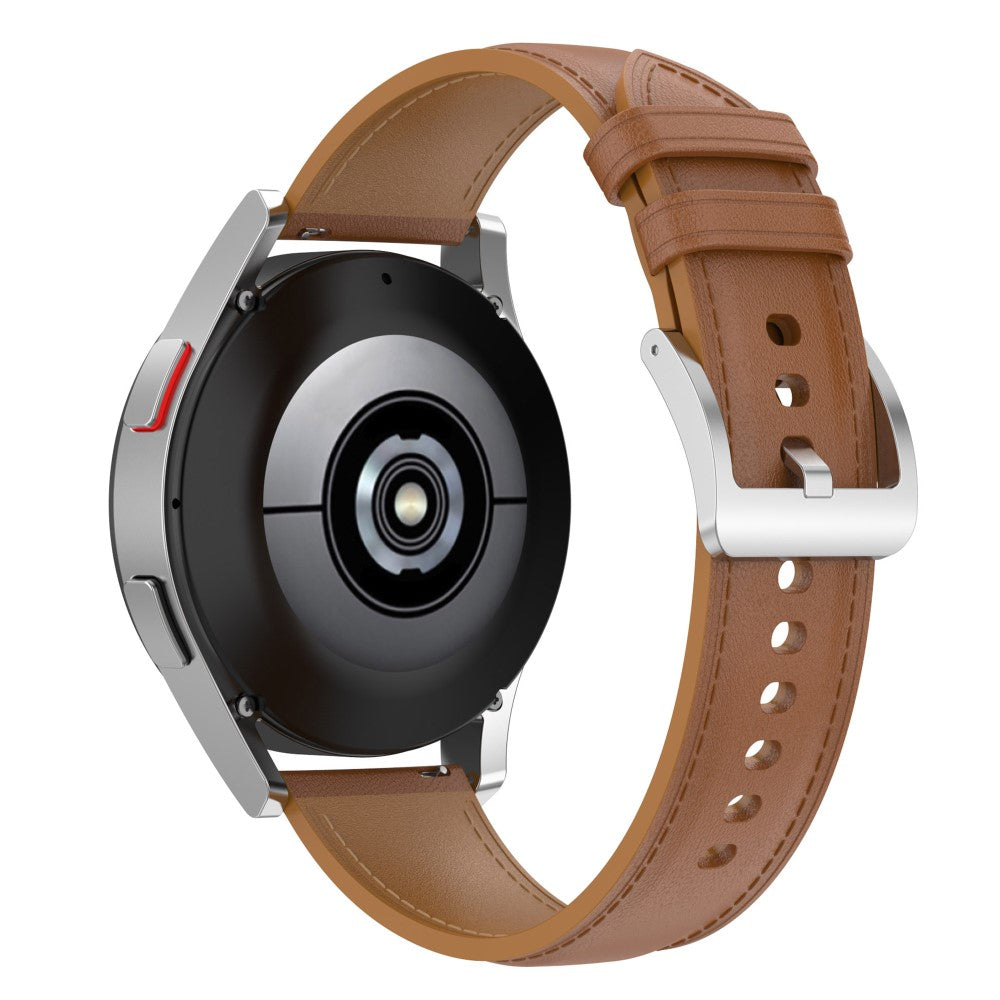 20mm Universal simple genuine leather watch strap - Light Brown#serie_4
