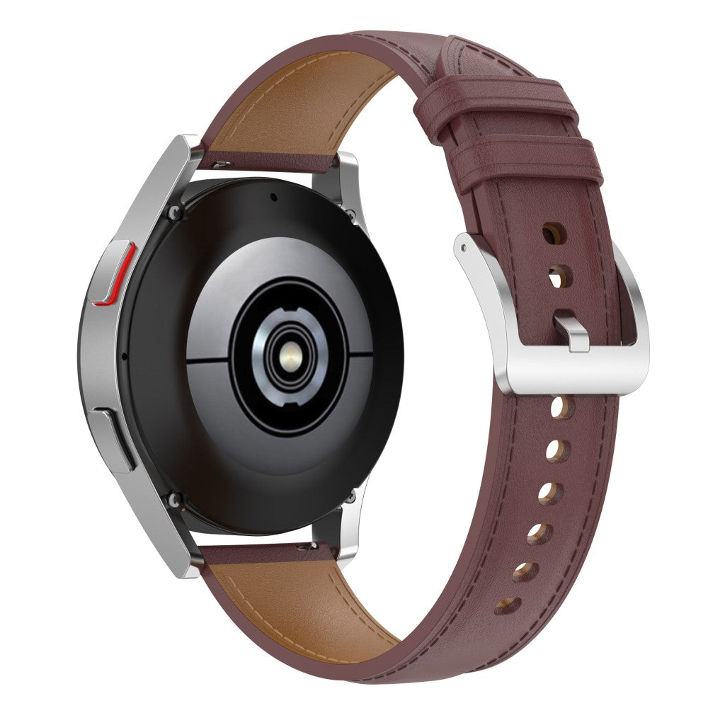 20mm Universal simple genuine leather watch strap - Dark Brown#serie_5