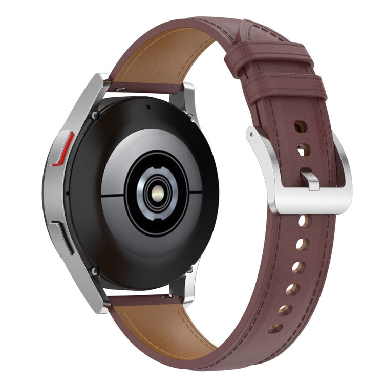 20mm Universal simple genuine leather watch strap - Dark Brown#serie_5