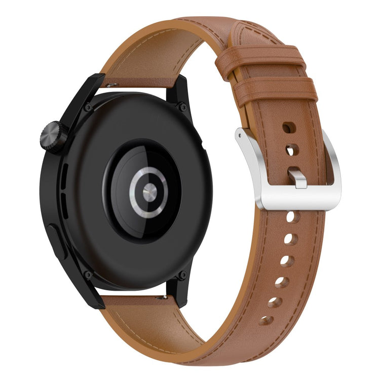 22mm Universal cool genuine leather watch strap - Light Brown#serie_4
