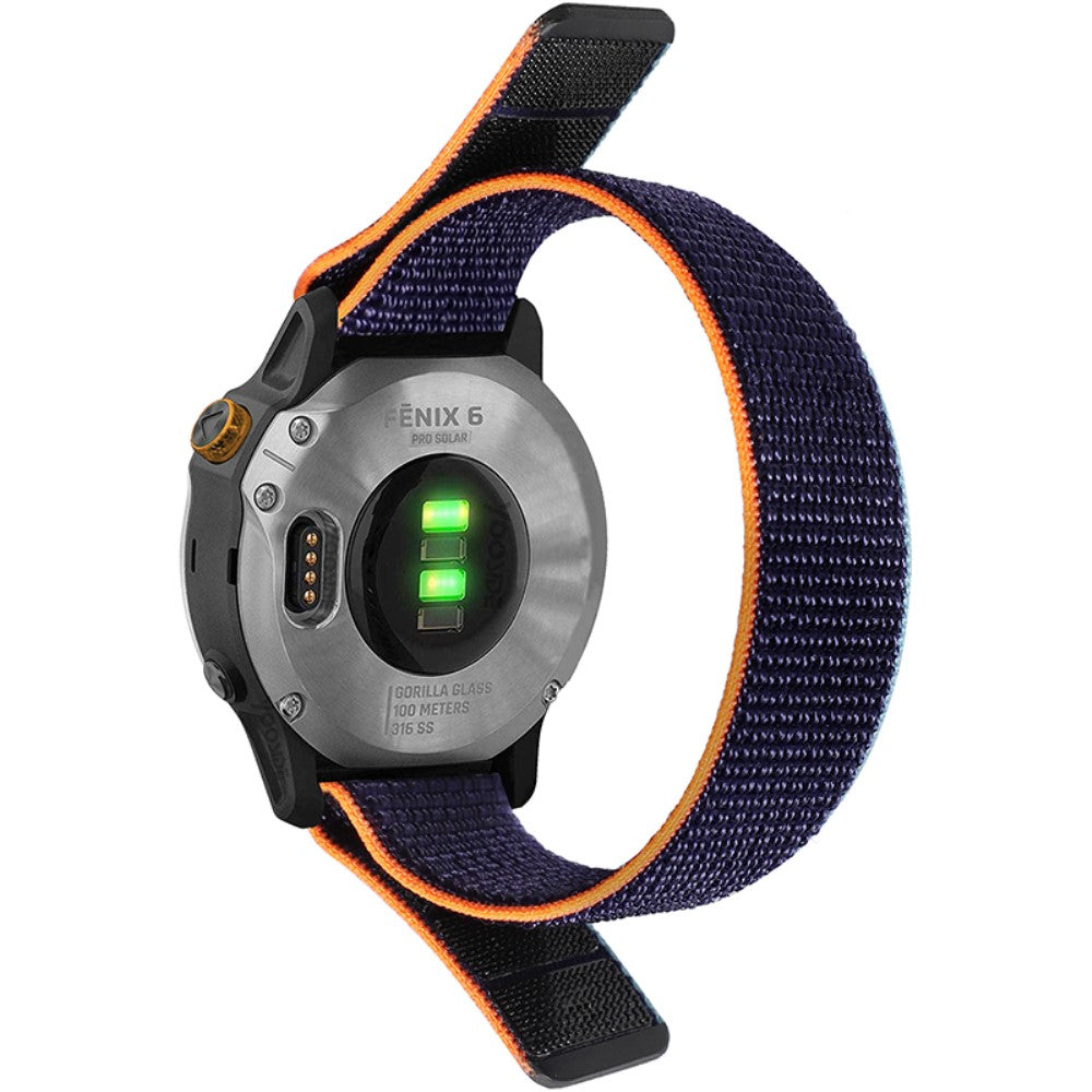 22mm Universal nylon loop fastener watch strap - Navy Blue#serie_3