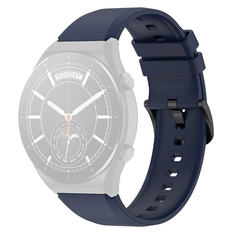 22mm Universal simple silicone watch strap - Midnight Blue#serie_10
