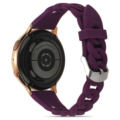 22mm Universal cool circle design silicone watch strap - Purple#serie_12