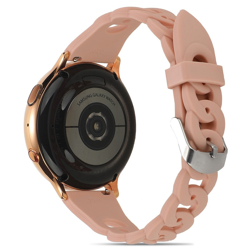 22mm Universal cool circle design silicone watch strap - Pink#serie_3