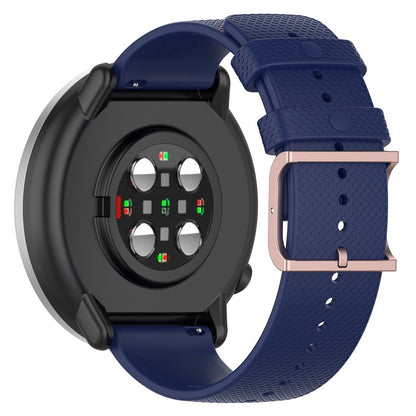 20mm Universal dots design silicone watch strap - Midnight Blue#serie_10