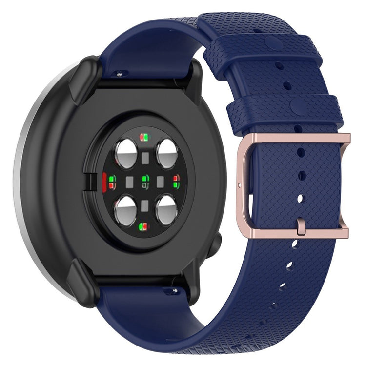 20mm Universal dots design silicone watch strap - Midnight Blue#serie_10