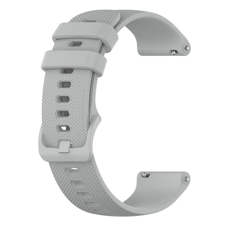 Grid texture silicone watch strap for Haylou / Noise / Willful watch - Grey#serie_3
