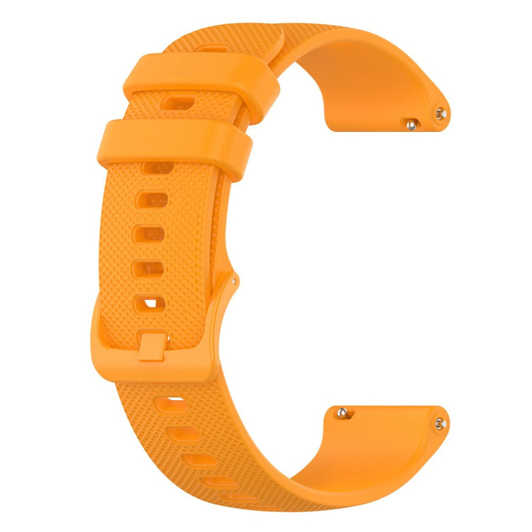 Grid texture silicone watch strap for Haylou / Noise / Willful watch - Orange#serie_7