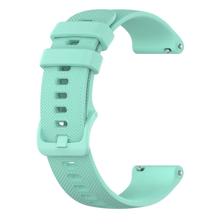Grid texture silicone watch strap for Haylou / Noise / Willful watch - Teal#serie_9
