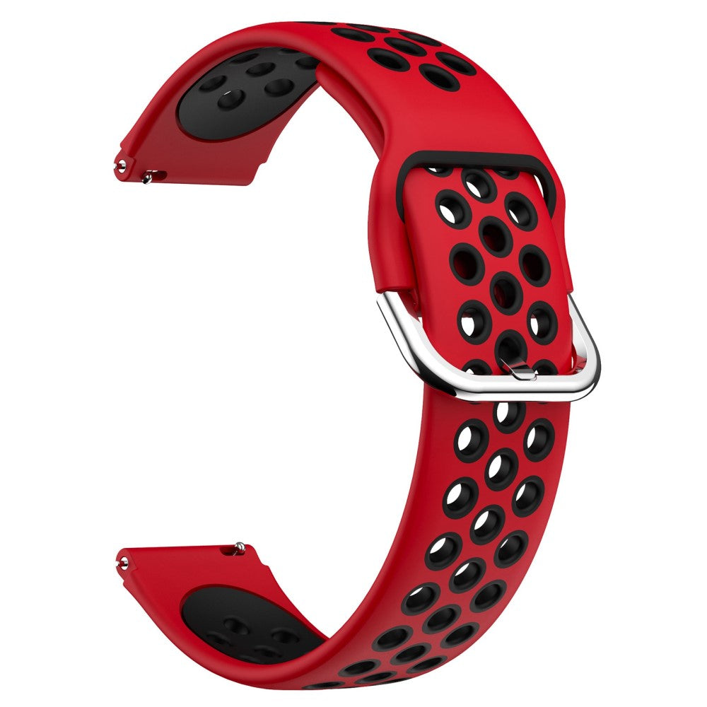 19mm dual color silicone watch strap Haylou / Noise / Willful - Red / Black#serie_1