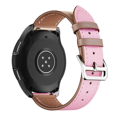 20mm Universal genuine leather watch strap - Beige / Light Pink#serie_11
