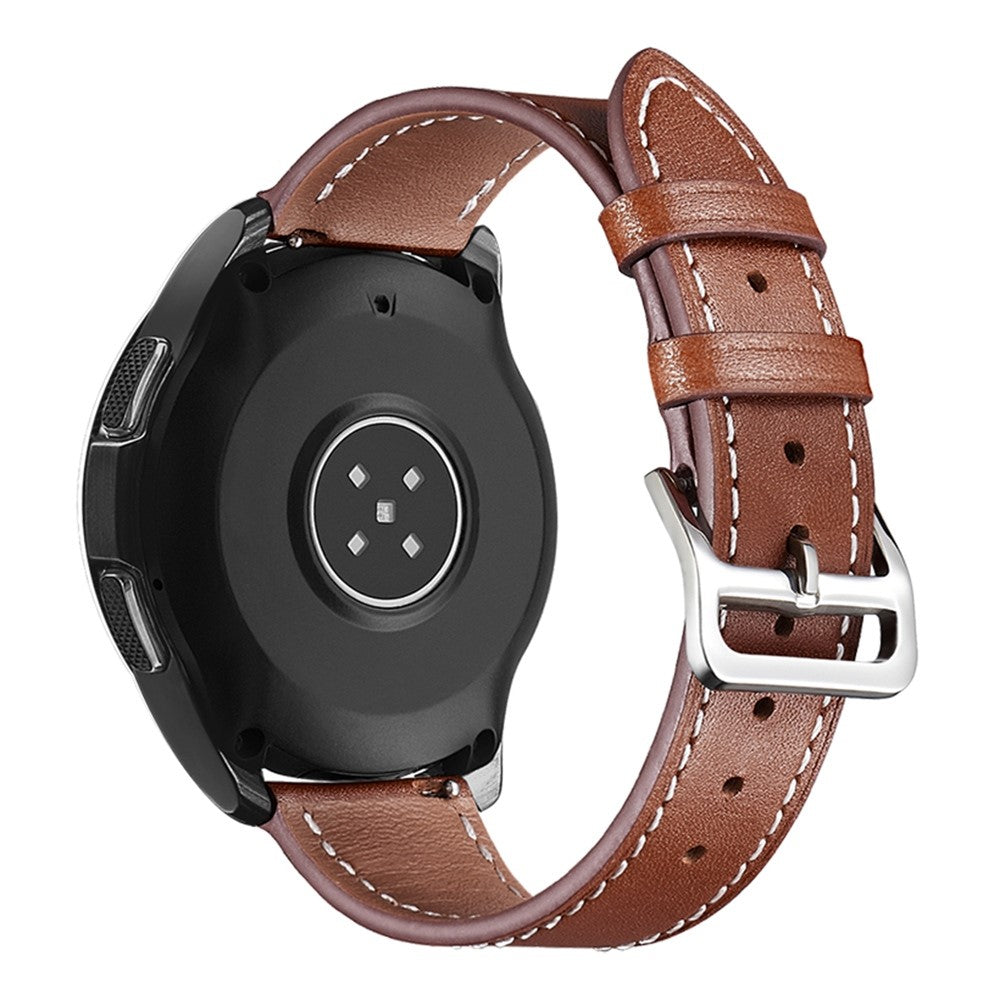 20mm Universal genuine leather watch strap - Brown#serie_14